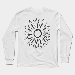 Abstract Tribal Sunburst Long Sleeve T-Shirt